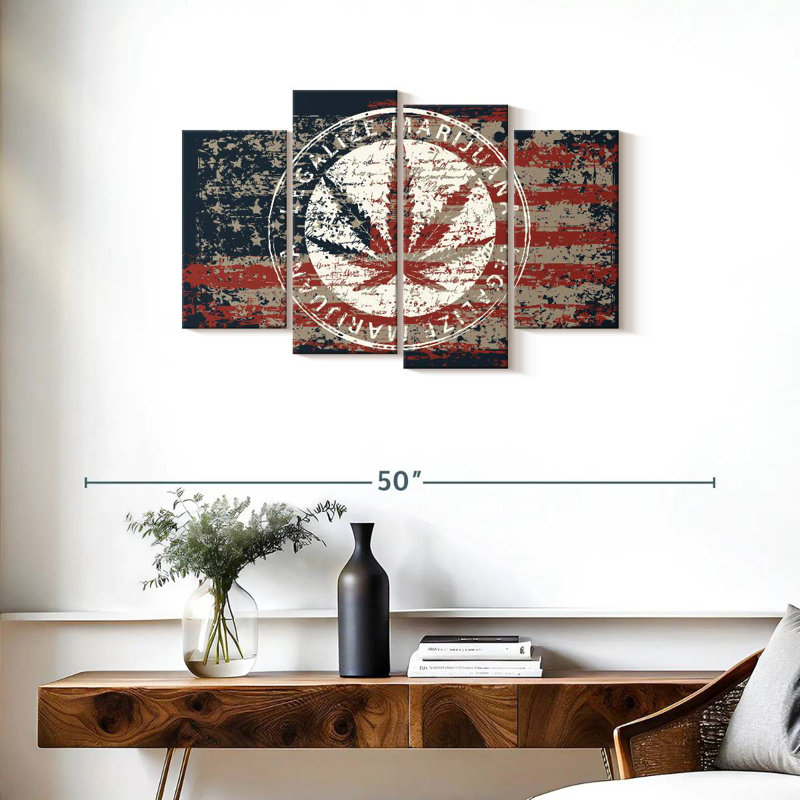 Drapeau américain Tergel Marijuana, H 22 po x l 36 po