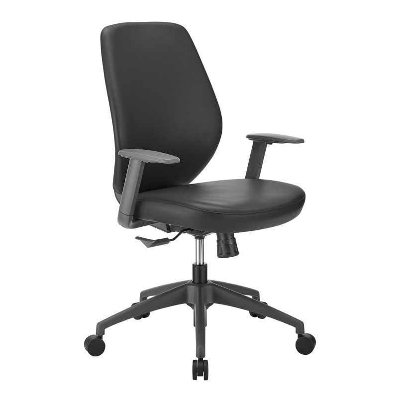Chaise de bureau Luccia, Noir
