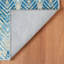 Seneca Machine Printed Polyester Chevron Area Rug in Blue/Gray-2037516339