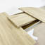 Table de salle à manger pour table de ferme extensible 59 po x 43 po avec tréteau amovible en forme de X et base blanche