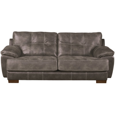 Hoppe 97'' Faux Leather Sofa