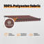 VidaXL 200cm D Polyester Cover Retractable Patio Awning-126173516-126173530