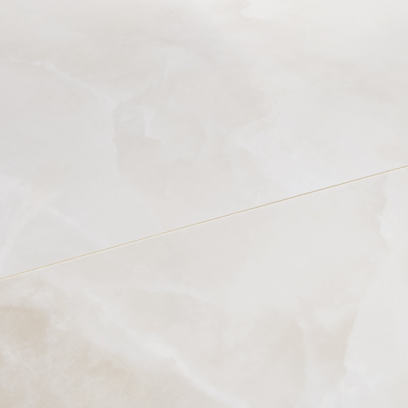 Harmonyx 48x48 Onyx Look Satin Porcelain Floor and Wall Tile, Vanilla White
