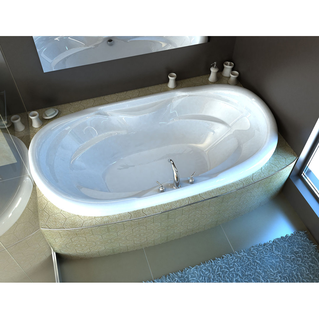 Antigua 70'' x 41'' Drop-In Whirlpool Acrylic Bathtub Spa Escapes