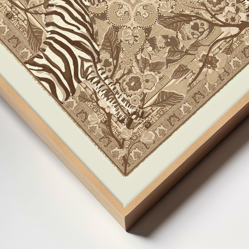 Jungle Courtship, Tan, 20" H x 20" W