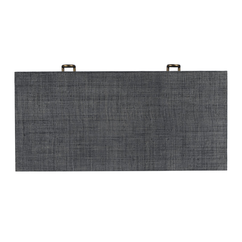 Chatham Raffia Console Table, Charcoal