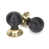Ebony / Aged Brass
