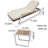 Luxury Outdoor Chaise Lounge Outdoor Chaise Lounge Set with Table , Cushion Included