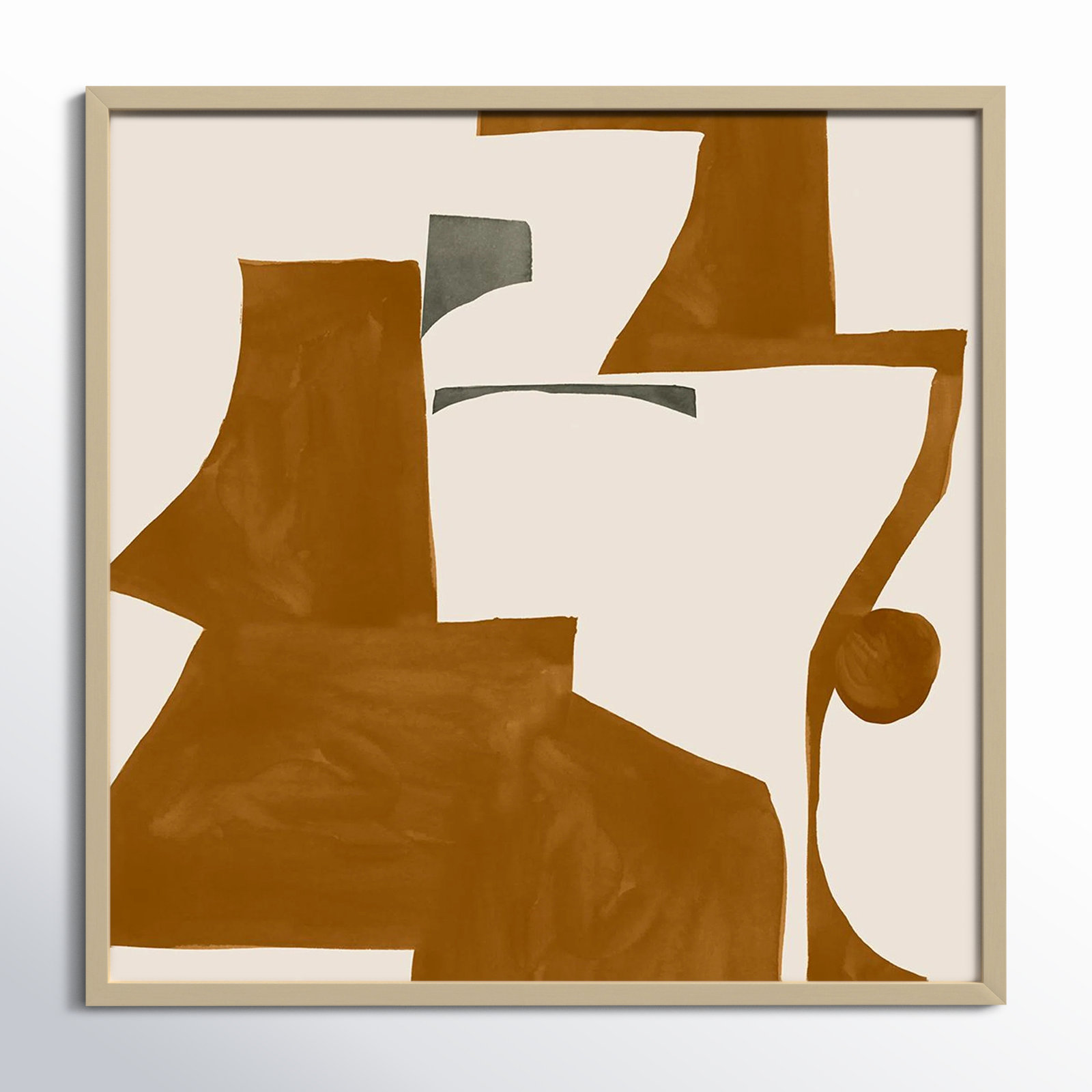 Forecast I Print by Sozi, Brown, 33" H x 33" W x 1" D