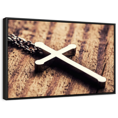 " Silver Cross Canvas Print "