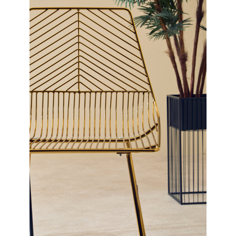 Aileen Steel Outdoor 65.5cm Counter Stool, Gold