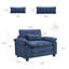 Fauteuil d'appoint rembourré de 52 po de largeur-1942673292