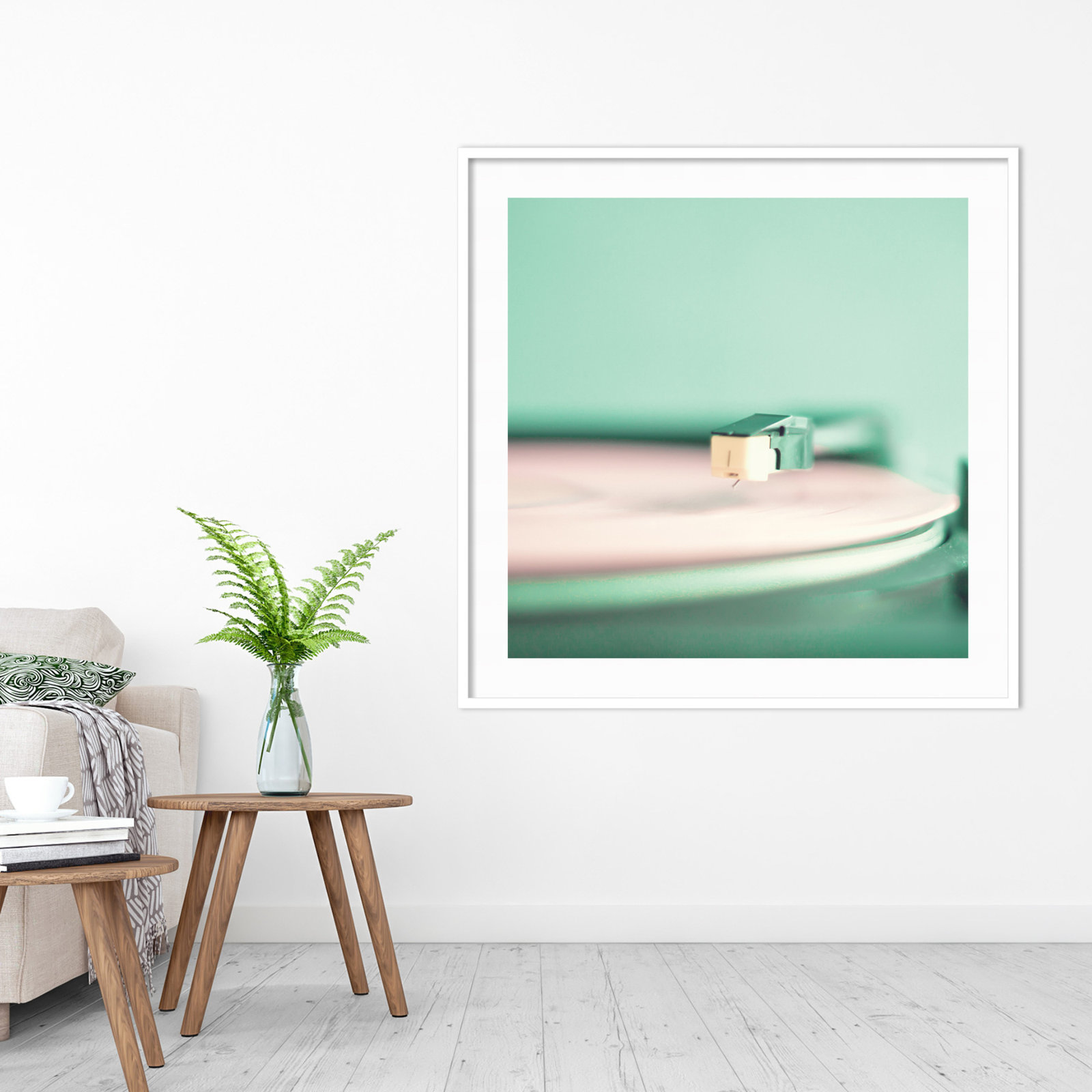Analogue by Caroline Mint, White, 41.25" H x 41.25" W x 0.88" D