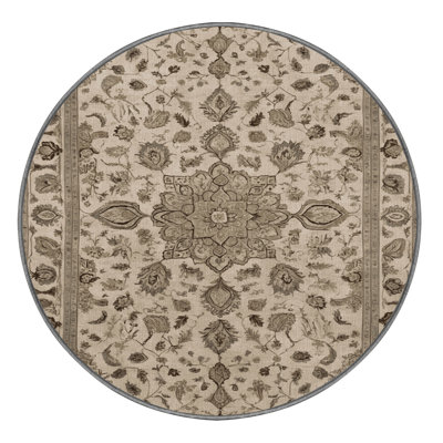 Machine Washable Tabriz Gray Area Rug