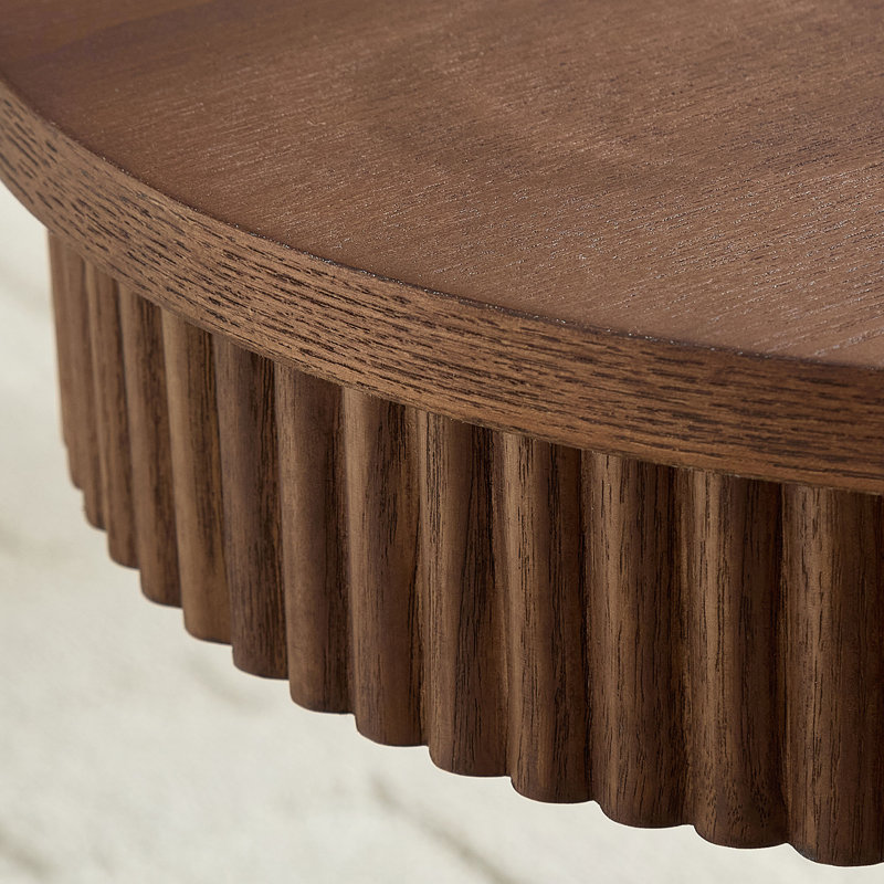 MDF Oval Coffee Table, Walnut