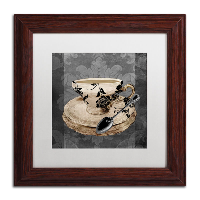 «Vintage Cafe I» par Jadaya, impression encadrée, H 11 po x l 14 po x P 0,5 po, Blanc