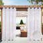 Paire de rideaux semi-transparents en polyester Draycott-1337487930