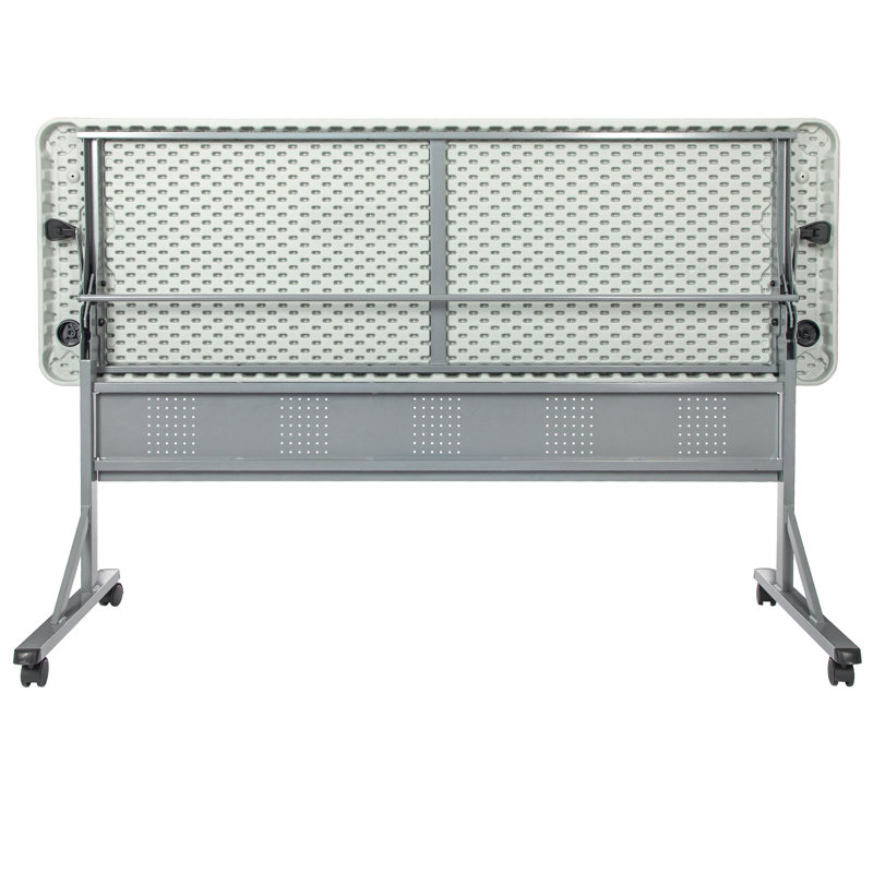 Wyatt Flip-Fold Training Table, 29.5" H x 72" L x 24" W, Speckled Grey