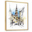 Vintage Old Europe View I - peinture sur toile encadrée