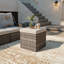 Repose-pieds de patio extérieur en osier PE Bellamy Stylish-682347153-682347156
