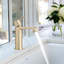 Robinet pour salle de bain à poignée simple avec drain-91958523