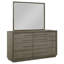 Commode 8 tiroirs Taupe