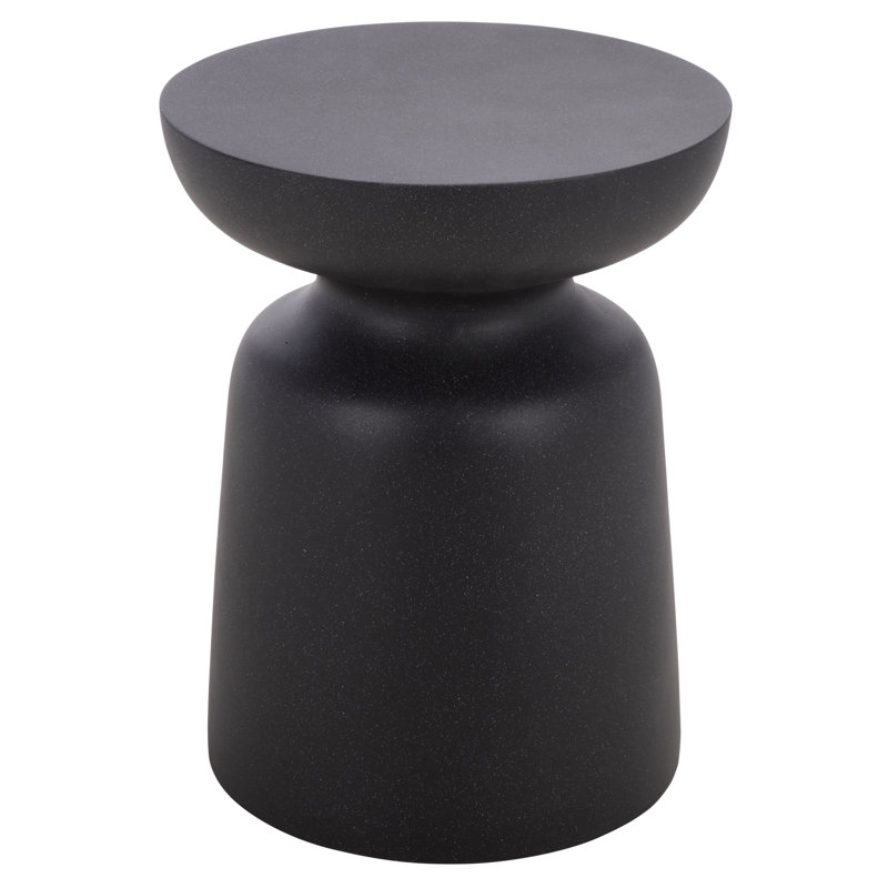 Aurielle Mushroom Accent Table, Black