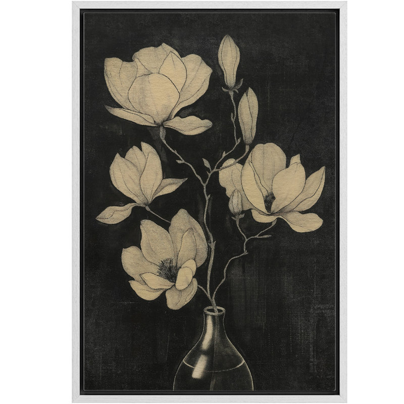 Impression sur toile Moody, Blanc, H 24 po x l 16 po