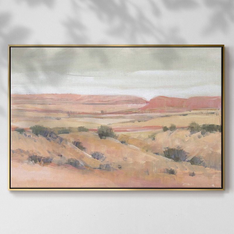 Southwest Landscape I, reproduction d'art sur toile, Or, H 25 po x l 37 po x P 2 po