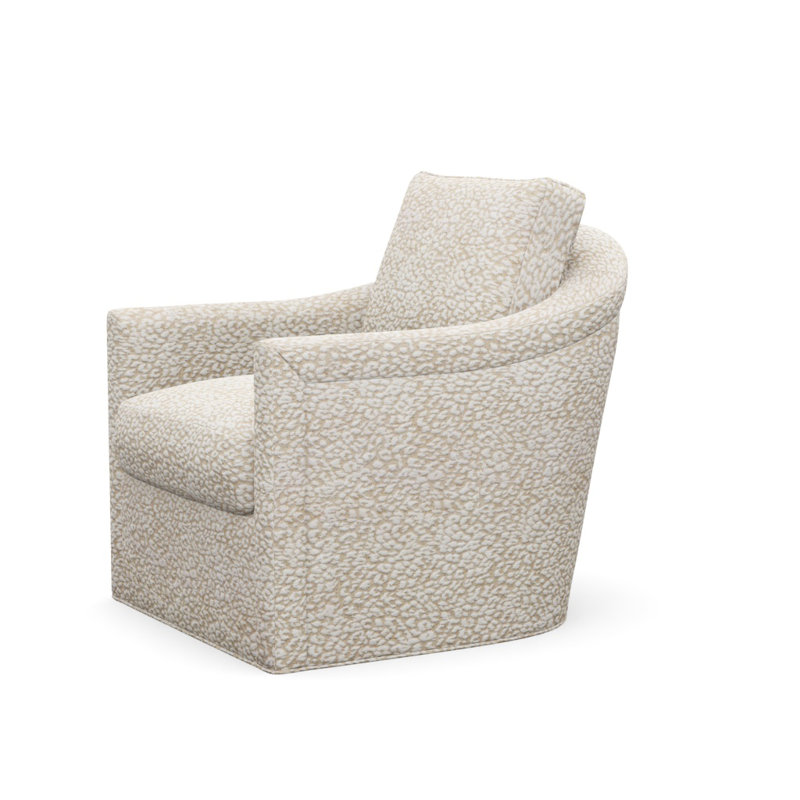 Catalina Swivel Armchair, Chevy Natural Polyester 4103-92, Expresso