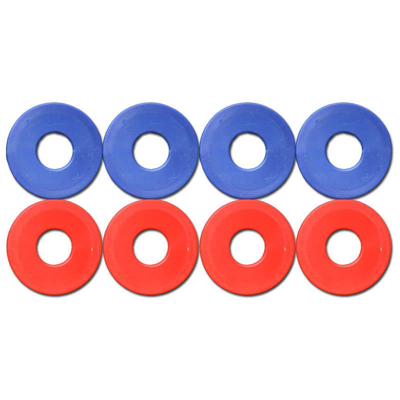 Premium Birch Wood Washer Toss Game Set with Plastic Coated Steel Washers