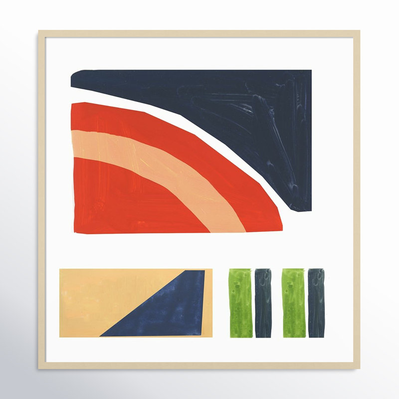 Geometric Games I by Tom Reeves, 41" H x 39" W x 1" D, Natural