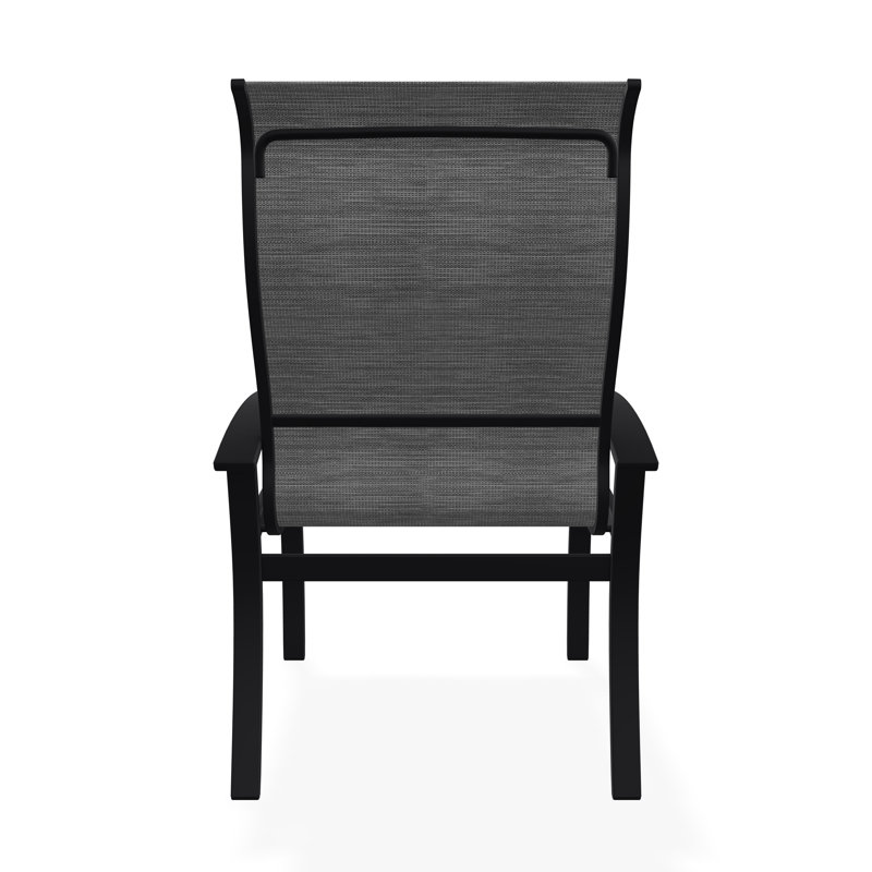 Belle Isle Outdoor Dining Armchair, Collect Charcoal, Black