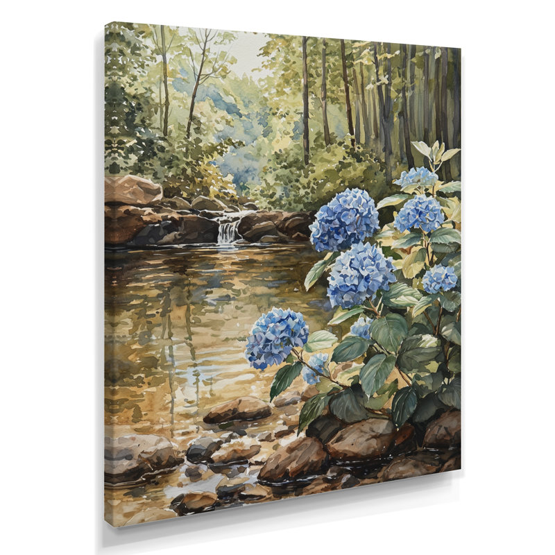 Genine - Floral Wall Art Prints, H 40 po x l 30 po, Toile tendue, Ne s’applique pas