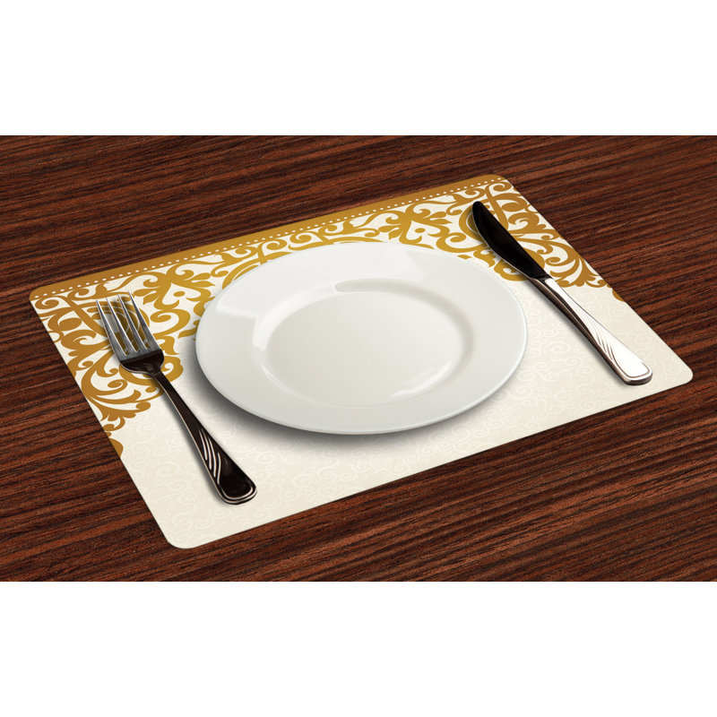 Polyester Abstract Rectangle Placemat