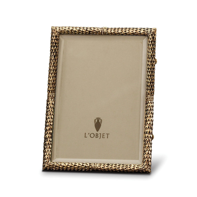Scales Frame, 5" W x 7" H, 24k Gold Plated, Gold