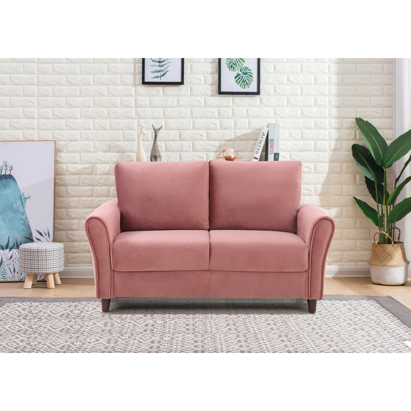 Causeuse 58,27 po, Polyester rose