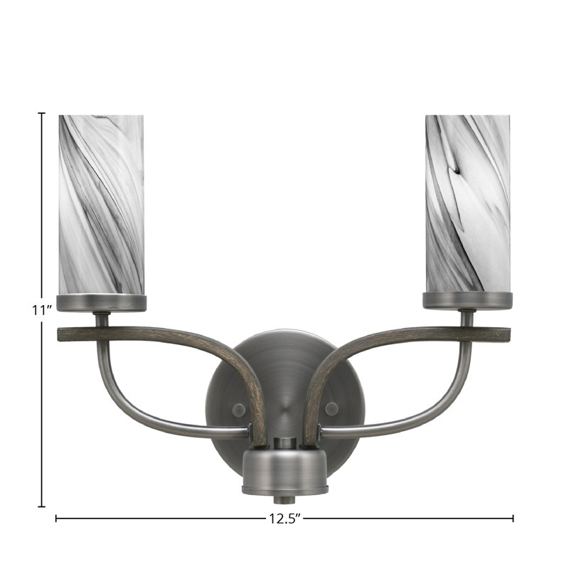 Monterey 2 Light Bath Bar, Gray