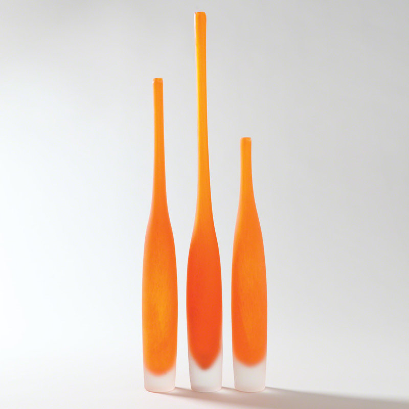 Spire Bottle, Mandarin, 17" H x 2" W x 2" D