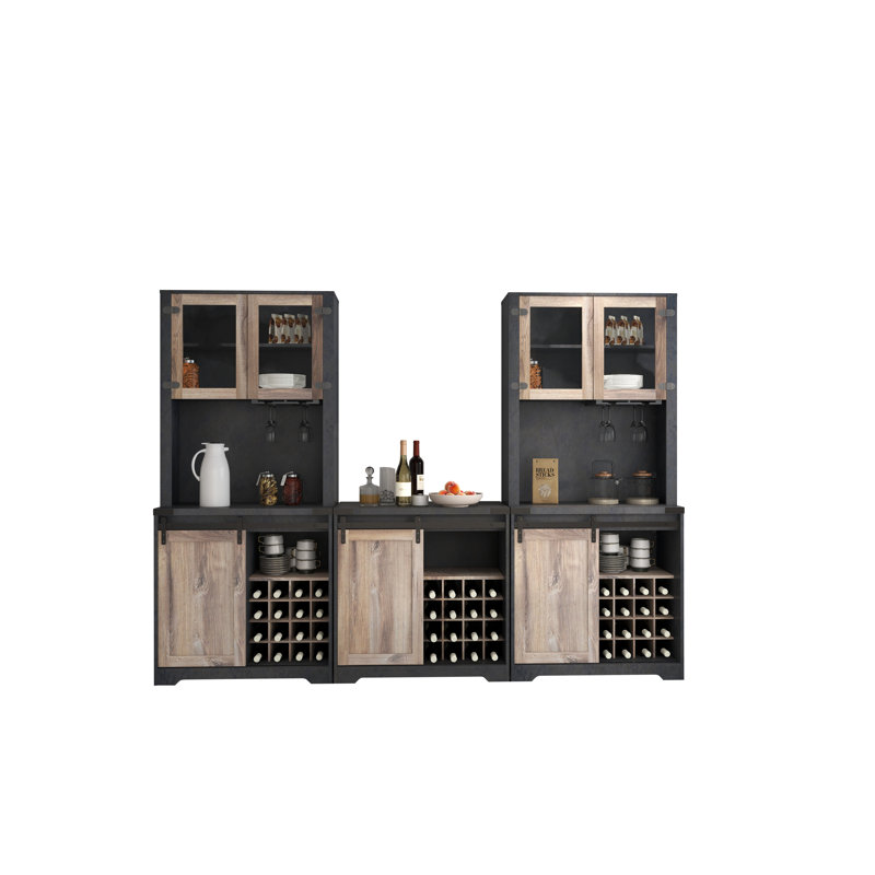 Armoire de bar Farmhouse Barn Room pour le salon et la salle à manger
