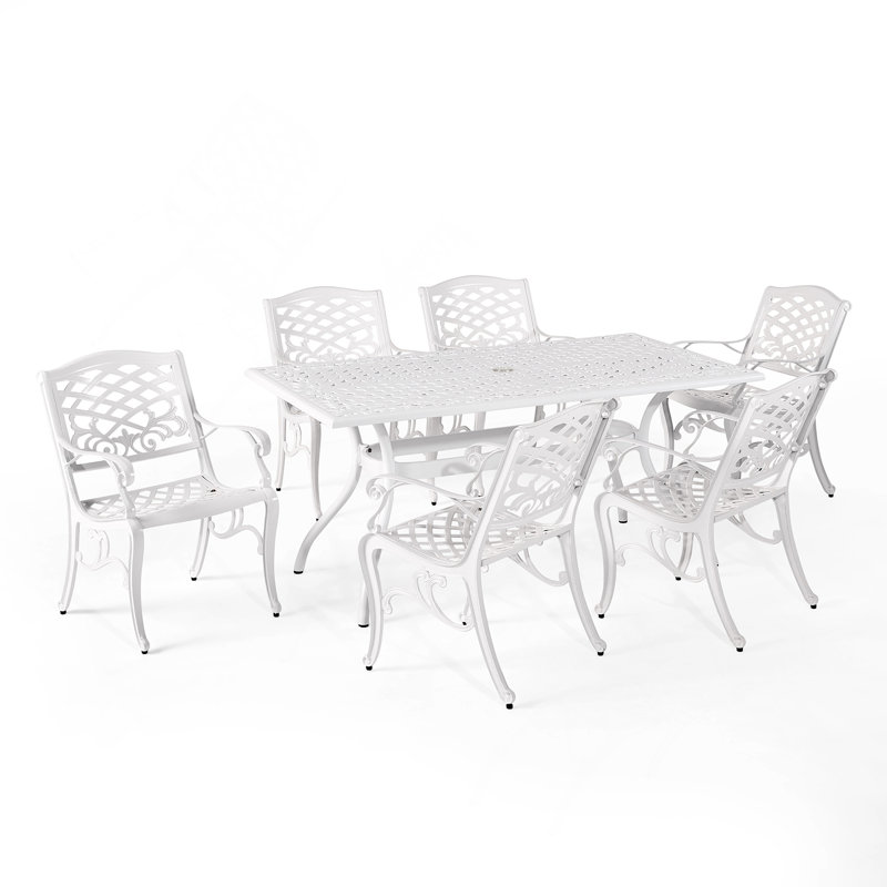 Ensemble repas d'extérieur 7 pièces
