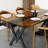 Black Epoxy River Dining Table | Solid Walnut Live Edge & Black Resin | Handcrafted Kitchen Table | 60"x30"