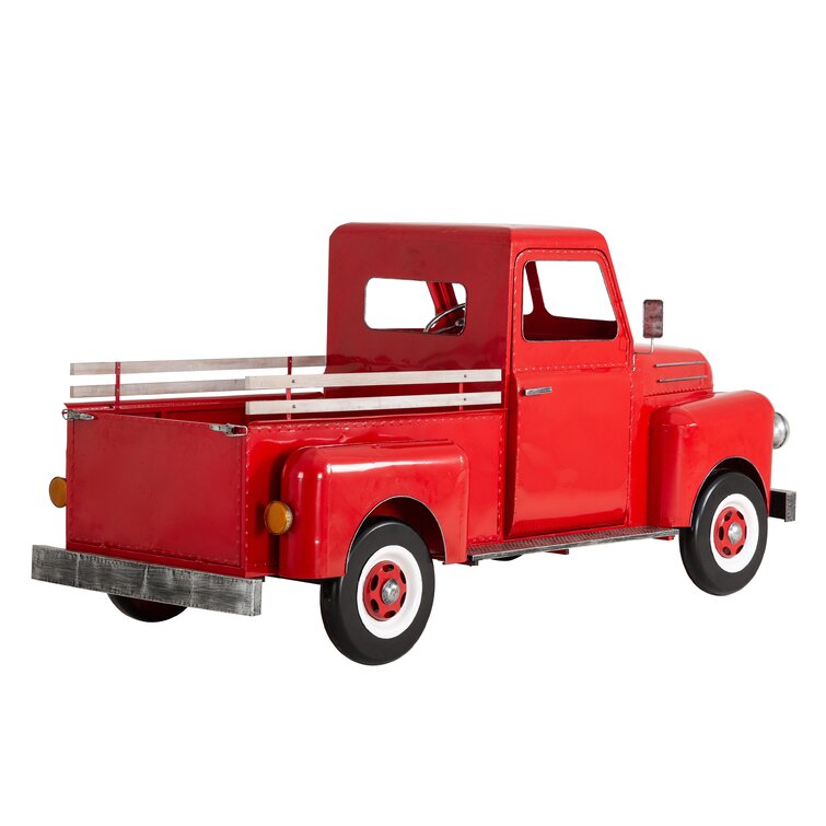 ZaerLtdInternational Décoration camion rouge en métal - Wayfair Canada