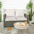 Sunbrella Outdoor Solid Loveseat Pillow and Cushion Set-1803619906-1803619908