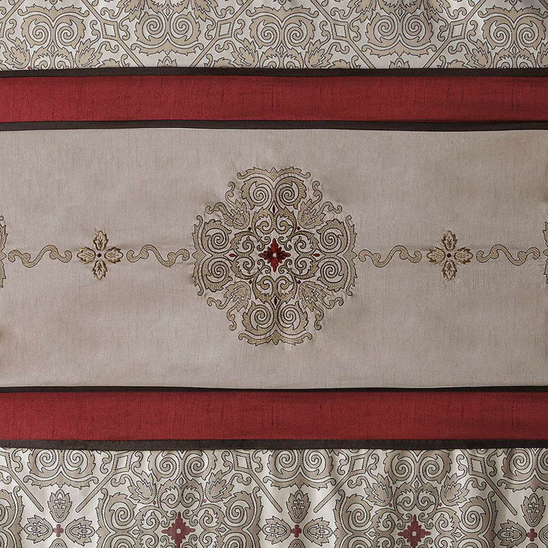 Rideau de douche brodé