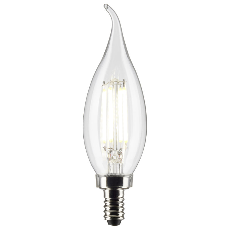 4 Watt (40 Watt Equivalent), CA10 LED, Dimmable Light Bulb, E12/Candelabra Base, 5000K