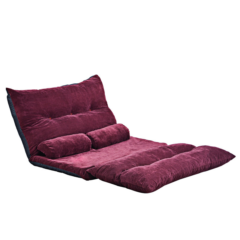 Canapé paresseux Alberta, Polyester bourgogne