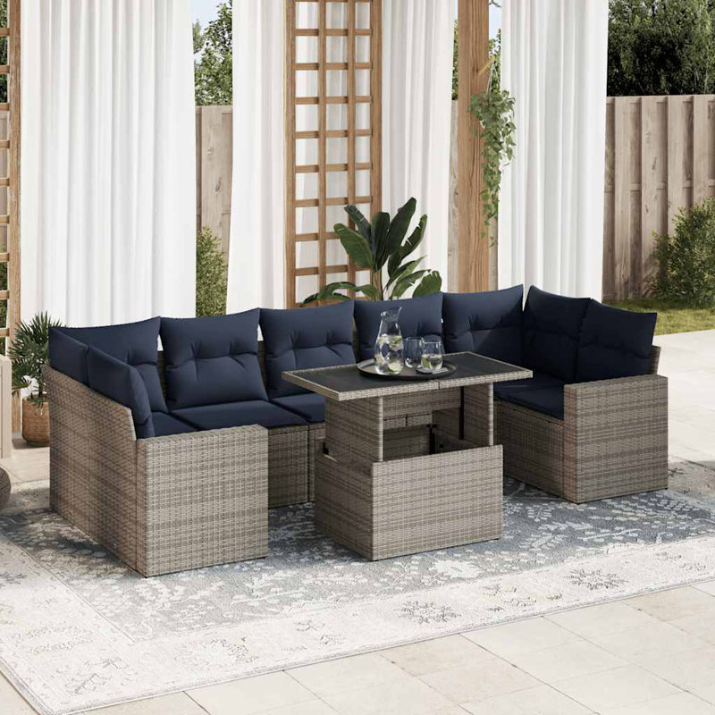62cm Wide Patio Sofa with Cushions