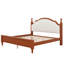 Lit plateforme en bois avec tête de lit tapissier, structure en bois de pin robuste-1731902591-1731902590