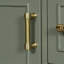 Évier en céramique de 24 po, porte à fermeture en douceur, 3 tiroirs, poignées dorées et support de porte pour un rangement peu encombrant-129193801